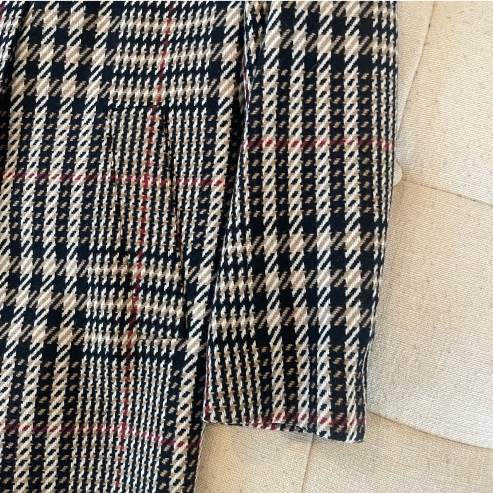 Burberry black and white plaid coat - Picture 5 of 9